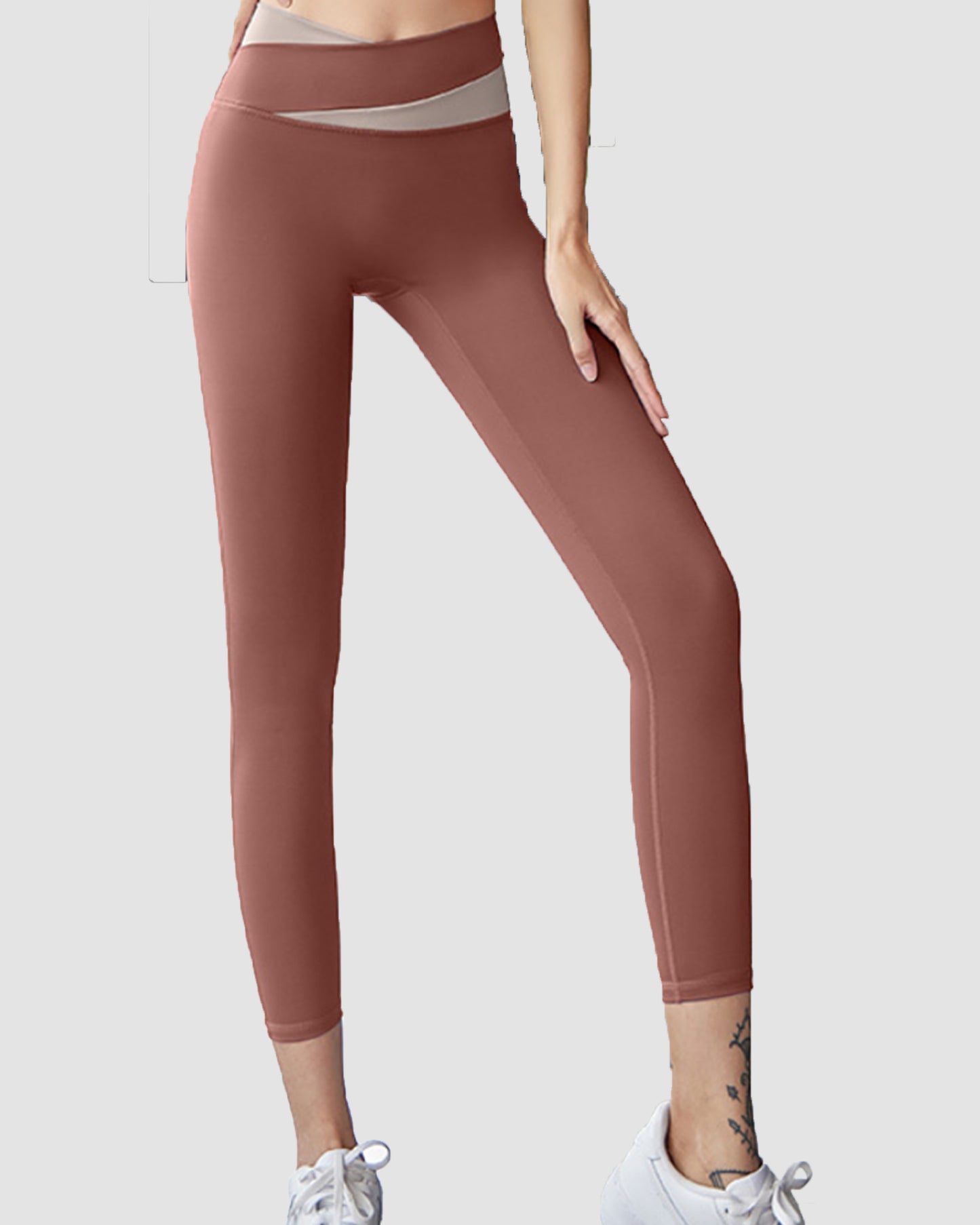 Saber Cut Leggings High Waist 26"