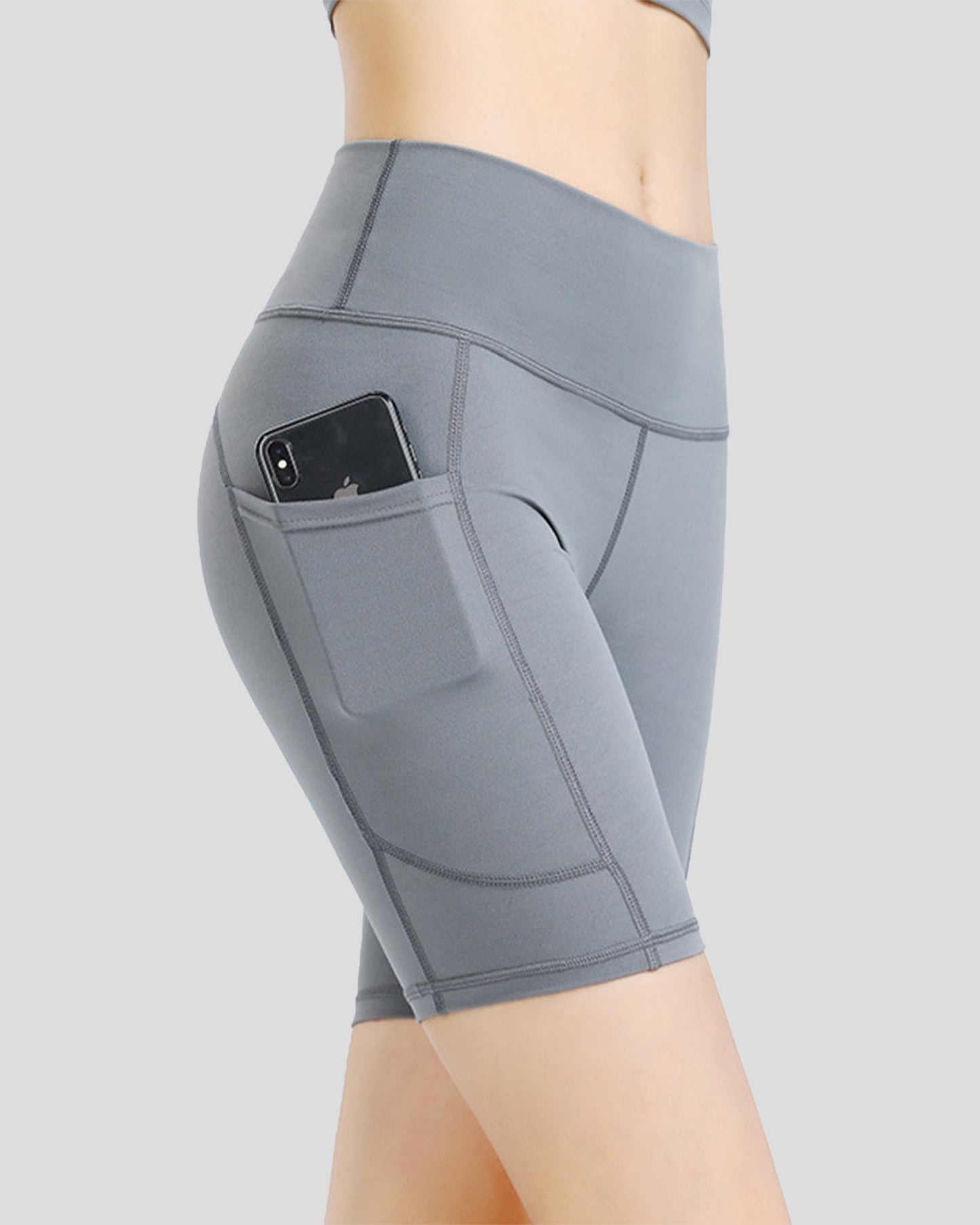 Pocket Nylon Biker Shorts 7.5"