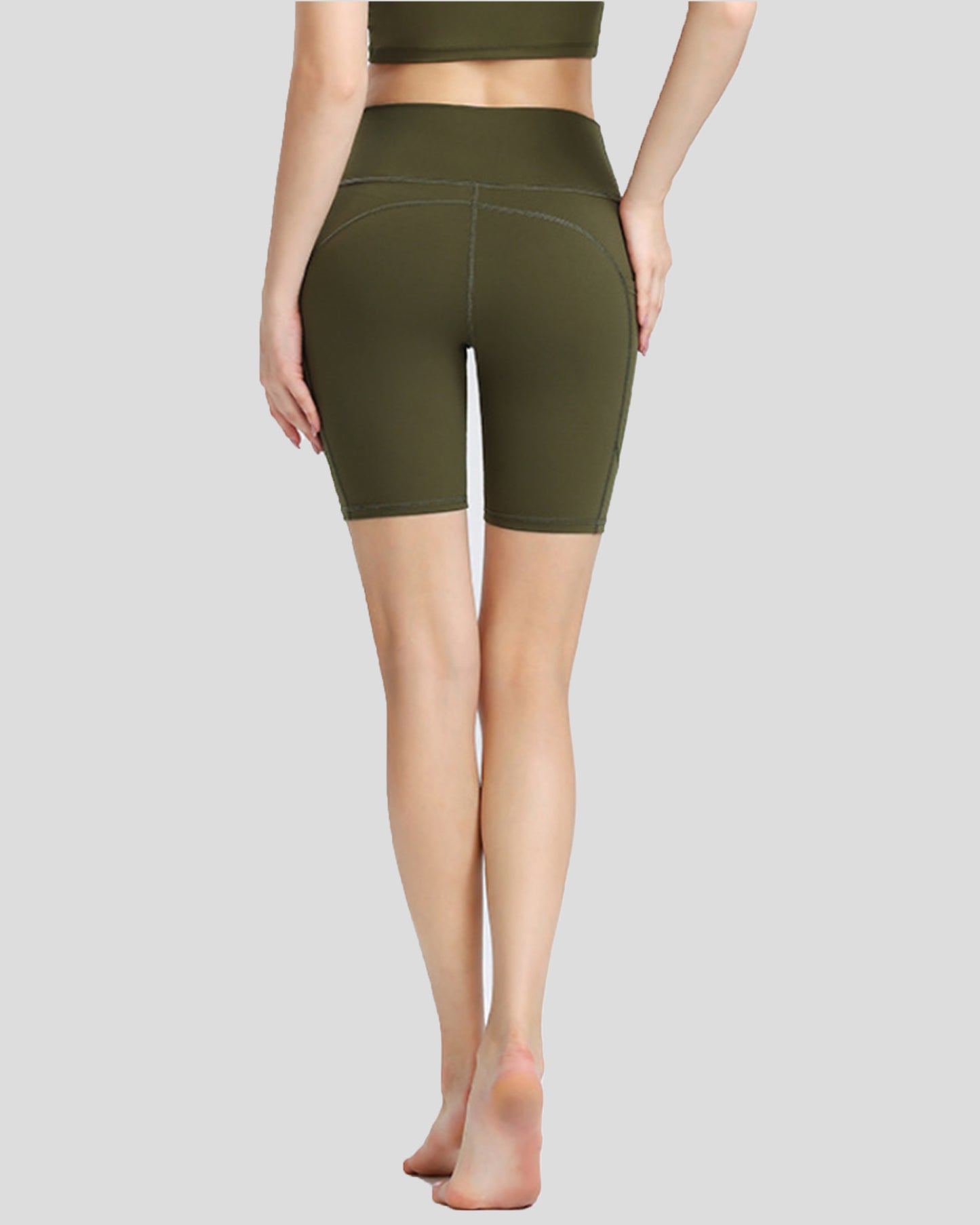 Pocket Nylon Biker Shorts 7.5"