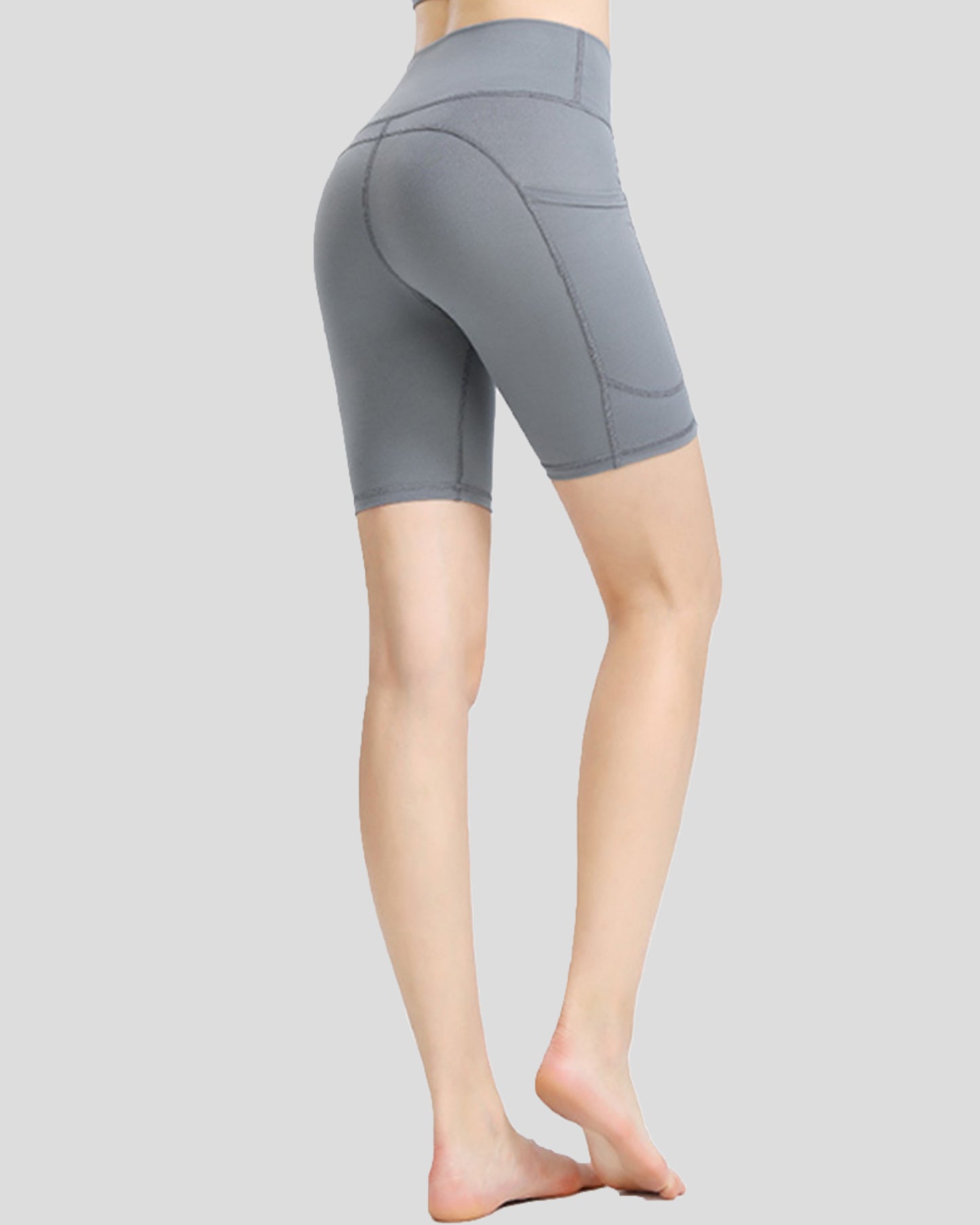 Pocket Nylon Biker Shorts 7.5"