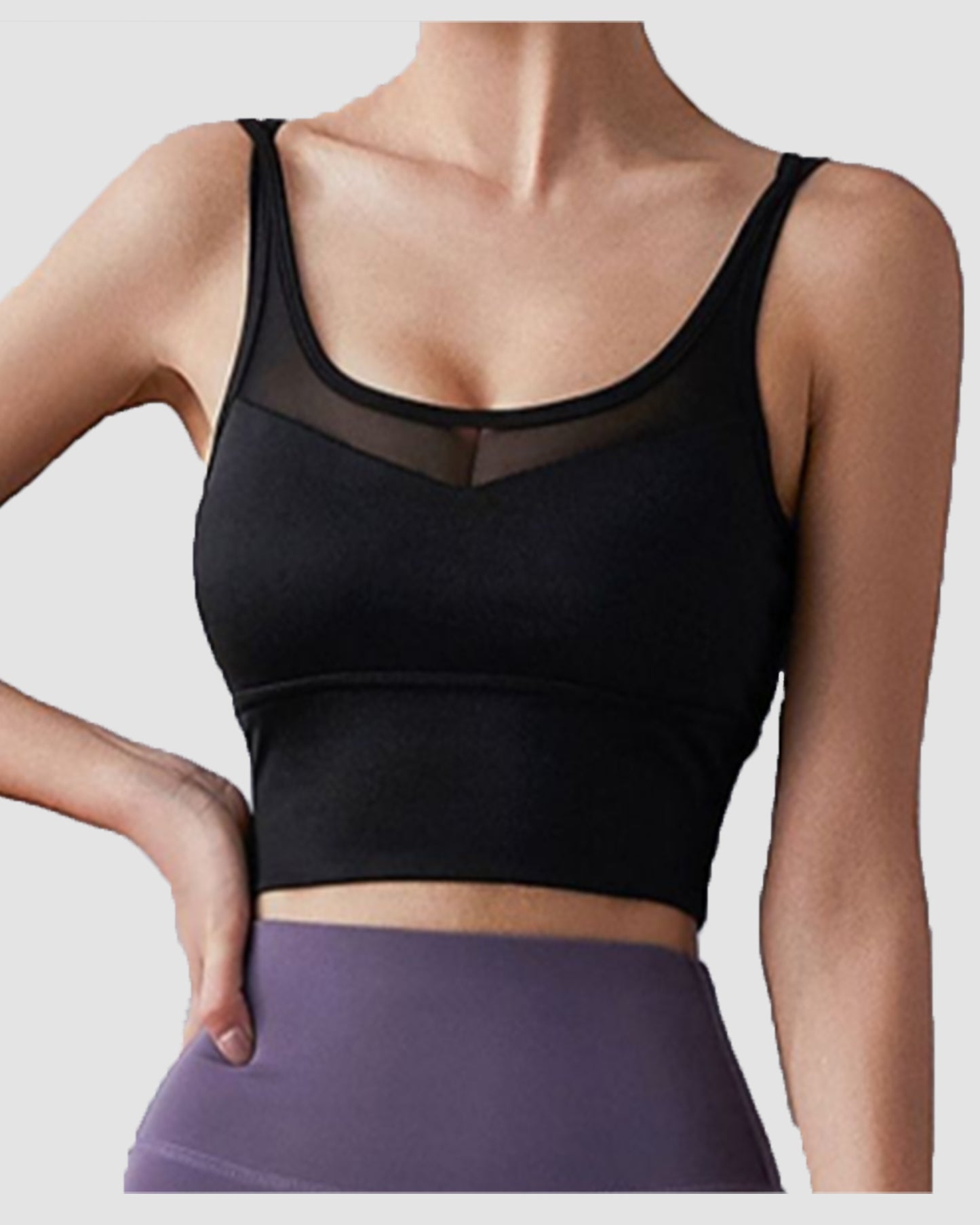 Shockproof Mesh Sports Bra