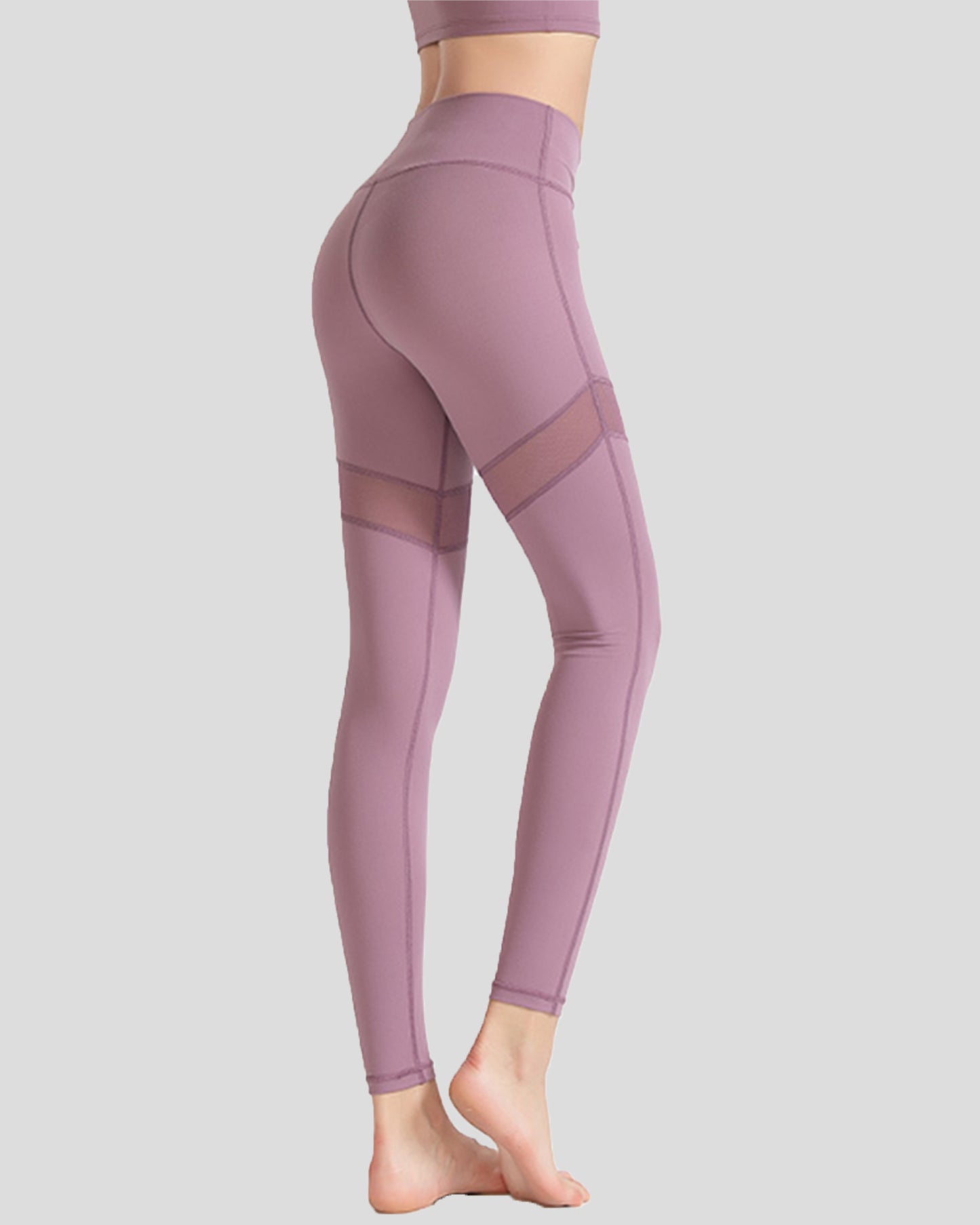 Wave Mesh Nylon Fitness Leggings 26"