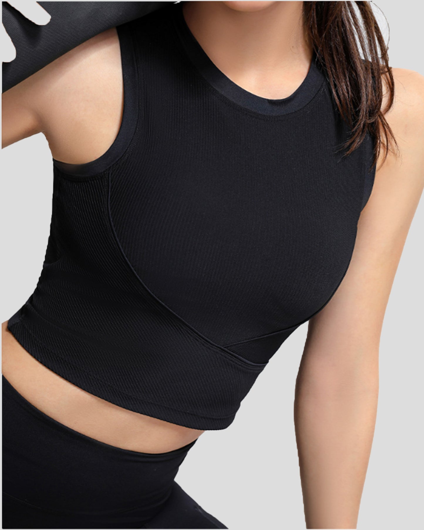 Ribbed Compressive Workout Tank Tight Fit