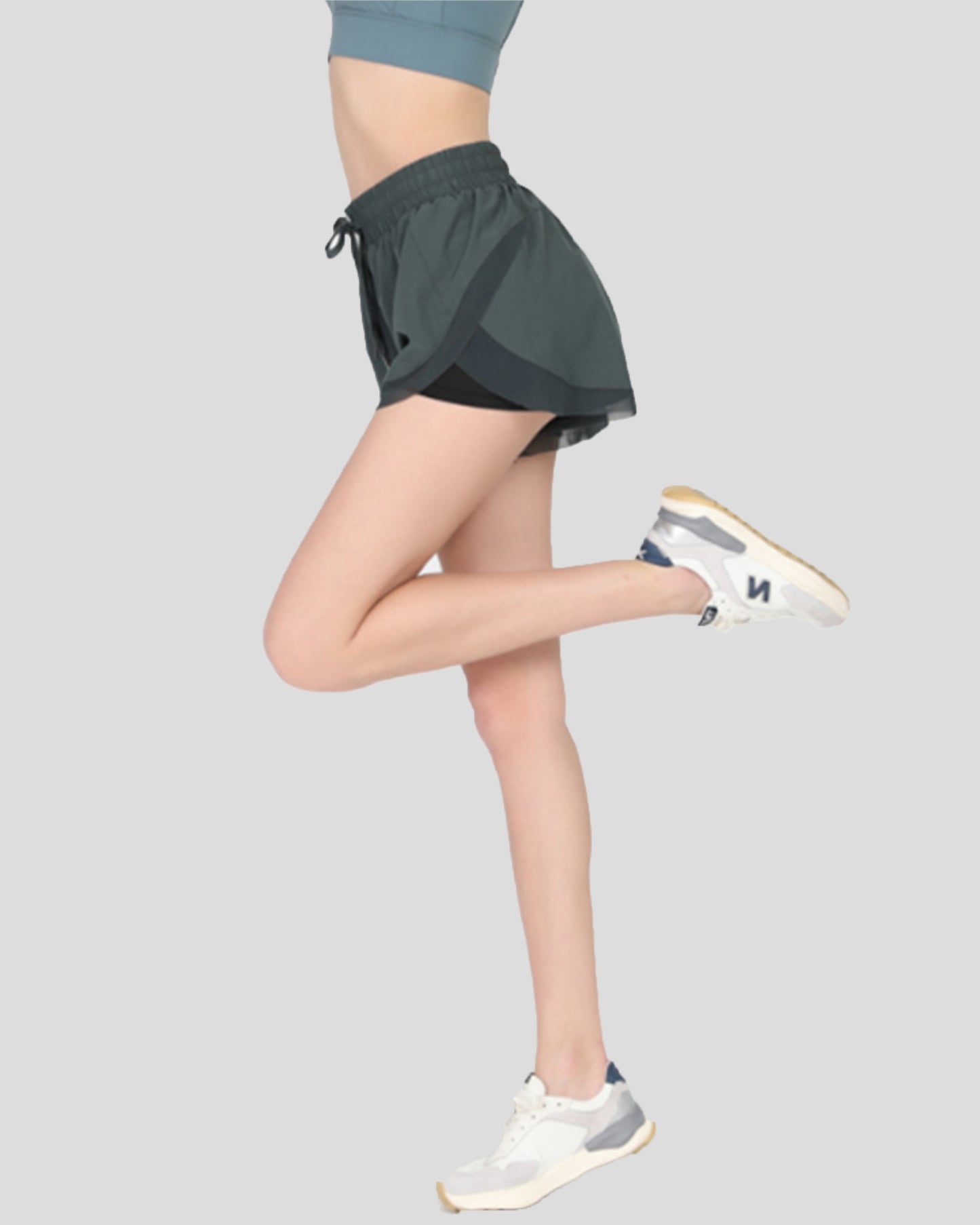 Flutter Mesh Dolphin Running Shorts